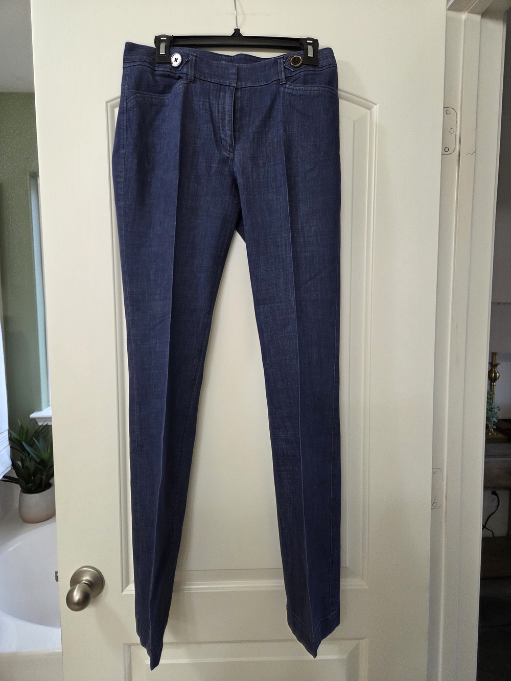 White House Black Market Navy Blue Boot Cut Pants